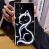 Funda Protectora Creativa A07 Funda para Teléfono S26PLUS A54 Gato con Ojos Cerrados A54 Compatible con A16 Samsung S25ULTRA