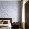 Adesivos Geométricos Minimalistas de Luxo Leve Adesivos de Parede Autoadesivos Decoração de Parede de Fundo para Quarto Próximo à Cama Papel de Parede para Renovação de Móveis
