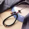 Corrente de Celular Lanyard de Ébano Curto de Pulso Feminina Personalizada Criativa Pingente de Sândalo Vermelho Corda de Pendurar Antiga Anti-queda
