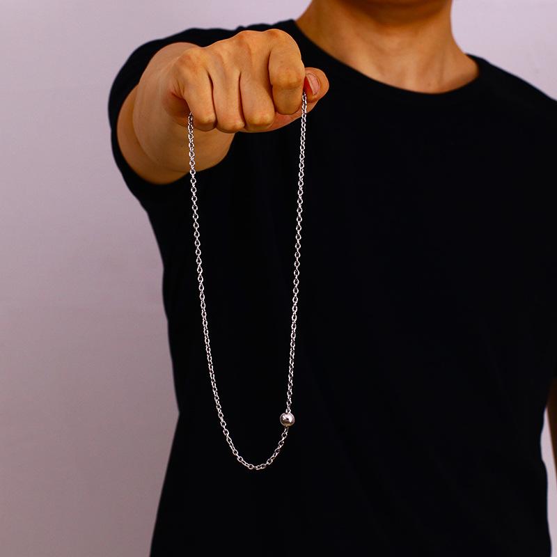 修6圆珠不锈钢项链