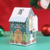 Casa de Panquecas Boneco de Neve Natalino Transfronteiriça Casa Pequena Caixa de Doces Biscoitos Caixa de Embalagem com Laço Caixa Colorida de Presente Atacado