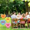 2025 Día de San Valentín Patio Transfronterizo Estacas de Suelo Varios Jardín Exterior Fiesta Corazón Bosque Estacas Decorativas de Suelo