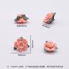 Artesanato em Cerâmica Acessórios de Flor Decorativa Flor de Hibisco Criativa DIY Três Folhas Enfeites Atacado Joias Feitas à Mão