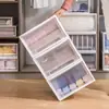 Caixa Organizadora de Plástico com Gavetas, Caixa Organizadora Espessa para Roupas para Guarda-Roupa, Armazenamento Doméstico de Grande Capacidade Personalizável