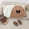 Cárdigan Tejido de Panda Bebé Primavera 2025 Nuevo Estilo Occidental Suéter Casual Otoño Animal de Dibujos Animados Abrigo Versátil