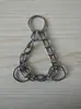 Coleira para animais de estimação com corrente P de três anéis Meia corrente P Acessórios para coleira de corrente de ferro Corrente de ferro de três anéis Corrente para animais de estimação Corrente para cães