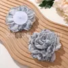 Hada Niña Brillante Estampado Pequeño Floral Malla Rosa Clip DIY Lazo para el Cabello Tocado Sombrero Accesorios para Ropa