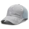 Gorra de béisbol de camuflaje de malla de verano para hombre y mujer, informal, para exteriores, con protección solar, transpirable y a juego.