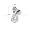 F136 Titanio Labio Uña Gota de Agua Incrustado Circonita Uña de Oreja Uña de Cartílago Oreja Transfronterizo G23 Aleación de Titanio Body Piercing Joyería Pendientes