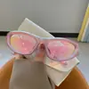 Gafas de sol moradas estilo Y2K milenio para mujer, gafas de sol peculiares para fotos de celebridades de internet, nuevo diseño retro moderno genial 2024