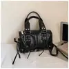 Bolsa de Mão Estilo Coreano Hot Girl Tendência Cool para o Trabalho Bolsa Boston de Nicho de Luxo Versátil para o Trabalho Ombro Único Transversal