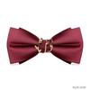 Pajarita de novio para hombre Linzhi rojo vino boda boda dama de honor personalidad británica pajarita ropa formal para hombre