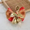 Mini Cascabeles Navideños Lazos Decoración para Envoltura de Regalos Navideños Accesorios para Colgantes Hechos a Mano DIY Materiales