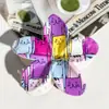 Patrón de Horquilla Impreso con UV de Flor Transfronteriza Se Puede Personalizar con Horquilla Personalizada Pinza de Tiburón Accesorios para el Cabello de Horquilla de Plumeria de Gama Alta