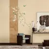 Nuevo estilo chino elegante sofá de sala de estar pared de fondo papel tapiz dormitorio mesita de noche comedor mural flor de magnolia pájaro tela para pared de TV