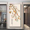 Novo estilo chinês tudo vai bem pintura de varanda de caqui pintura decorativa de sala de estar significando bom estilo chinês pintura de porcelana de cristal pintura pendurada versão vertical
