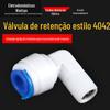 RO Machine Purificador de Água Purificador de Água Acessórios Conector Rápido 1 Minuto Dentes Externos para 2 Pontos Conexão Rápida Válvula de Verificação L Tipo 4042 Parece