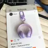 Llavero Minimalista Dulce Fresco de Auriculares 3D Colgante para Mochila de Estudiante Accesorio de Mochila de Estilo Fresco Creativo Regalo para Mejor Amigo