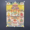 Fornecimento do Fabricante Tecido de Seda Nepalesa do Tibete Pintura em Tela Thangka Tara Verde Pintura do Buda da Medicina Núcleo Bodhisattva Ksitigarbha Pintura Pendurada