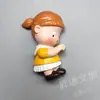 Nuevo dibujos animados lindo dos pequeños adivina creativo tridimensional resina magnético refrigerador recuerdo de viaje fabricantes al por mayor