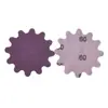 Lijadora de Mano Tipo Tazón de Lija Morada Flor de Ciruelo de 2 Pulgadas para Pulir Tazones de Madera y Eliminar Rebabas, Lija de Terciopelo para Uso Seco y Húmedo, Lija al Agua