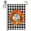Venda Quente na Amazon Nova Bandeira de Jardim de Outono Ação de Graças Halloween Folha de Bordo Abóbora Festival Bandeira Fabricantes