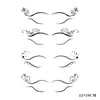 Pegatinas de Tatuaje de Maquillaje Facial Populares Transfronterizas, Pegatinas de Maquillaje para Ojos y Cejas, Maquillaje Facial de Alta Gama para Fiestas y Festivales, En Stock