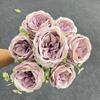 7 cabeça de pano de floco de neve austin rosa flor artificial decoração de casa de casamento segurando flor fábrica atacado flor material