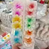 Presilha de Cabelo Flor Plumeria Popular Europeia e Americana Transfronteiriça para Mulheres, Presilha de Garra de Alta Qualidade para Penteado, Presilha de Tubarão em Cor Doce Gradiente, Atacado de Presilhas de Garra de Cabelo