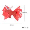 Decoração de Natal Grampos de Cabelo Infantis Adereços para Fantasias de Festa de Feriado Grampos de Cabelo com Laço de Papai Noel Desenho Animado