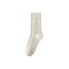 Calcetines de media pantorrilla para mujer en gris oscuro para otoño e invierno, Calcetines largos blancos para mujer, Adecuados para primavera y otoño, para combinar con zapatos pequeños de cuero