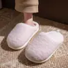 Pantuflas de algodón engrosado para hombre, nuevo estilo otoño/invierno 2026, pantuflas interiores cálidas y afelpadas, pantuflas de algodón silenciosas para mujer