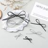En stock accesorios para el cabello de lazo de cuero PU accesorios para ropa con colgante de corazón hecho a mano DIY decoración de medias caja de regalo