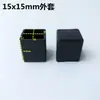 Venta Caliente Tubo de Acero Resistente al Desgaste Paquete Mesa Cubierta Cuadrada Taburete Mesa Silla Pata de Mueble Cubierta de Goma Engrosada Almohadillas para Pies de Muebles