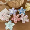 Acessórios de Cabelo Yhj Nova Moda Flor Presilha Tubarão Criativa Europeia e Americana Impressão UV Flor de Frangipani Presilha de Tubarão Bauhinia