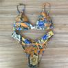 Bikini de Dos Piezas para Mujer con Estampado, Traje de Baño sin Espalda, Bikini Negro con Lunares, Secado Rápido, Estilo de Dos Piezas Ajustado
