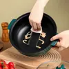 Panela Elétrica de Cozinha, Camada Dupla, Grande Capacidade, Panela Quente Elétrica Multifuncional para Cozinhar no Vapor, Cozinhar e Saltear, Panela Interna Antiaderente, Panela Elétrica Integrada para Uso em Dormitório