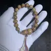 Pulsera de Sándalo Verde de Círculo Único con Cuentas de 1.0 DIY, Combinada con Accesorios de Calabaza a Juego, Estilo Unisex, Pulsera de Cuentas de Oración Budista al por Mayor