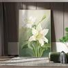 Pintura decorativa moderna de flores, sala de estar luxuosa, simples, atmosférica, sofá, fundo, parede, piso, pintura de corredor de alta qualidade, pintura suspensa
