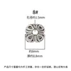 Prata 925 Acessórios Tai Prata Capas de Flor, Espaçadores, Suportes para Contas, Pulseiras de Contas Budistas DIY, Acessórios para Fio