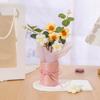 Buquê de Flores de Tricô para Lembrança, Flores Artificiais, Pompons de Flores Feitos à Mão, Balde Abraço, Atacado de Flores Artificiais Transfronteiriço