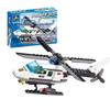 Kaizhi 6729 Helicóptero Blocos de Construção de Partículas Pequenas Brinquedos Educacionais Infantis Pequenos Presentes Helicóptero da Polícia Instituição Educacional