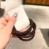 Corea del Sur Dongdaemun básico Marrón serie Marrón banda elástica base de alta elasticidad commuter todo-combinable liga para el cabello banda elástica cuerda para el cabello