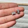 Plata antigua de Shanxi pendantes de cuentas de plata de notoginseng accesorios de cuentas sueltas accesorios de calabaza y loto accesorios para jugar con texto DIY