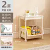 Estantería de escritorio para oficina, carrito pequeño al lado del escritorio, estante de almacenamiento de pie móvil con ruedas para sala de estar y baño