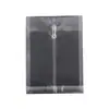 Bolsa para Arquivo Transparente A4 Tridimensional Enrolável, Bolsa de Documentos de Plástico em Estoque, Pasta de Armazenamento em PP com Logotipo Publicitário Impresso