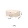 Cajas de Almacenamiento Plegables tipo Cubo de Algodón y Lino - 2 Piezas Organizadores Grandes para Colchas y Ropa
