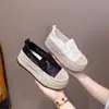 Zapatos de Pescador con Cordones y Malla de Suela Gruesa para Mujer 2026 Verano Nueva Moda Versátiles que Aumentan la Altura sin Cordones Transpirables Casuales Zapatos de Plataforma