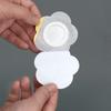 Color de Piel Blanco Pegamento de Aceite Tela Spunlace Punto de Acupuntura Pegatina Vacía Flor de Ciruelo Pegatina Vacía Película con Anillo Parche Vacío Adhesivo Transpirable