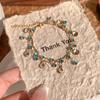 Colar Exótico de Concha com Diamante Azul Princesa Feminino Leve Luxo Nicho Corrente para Clavícula conjunto Colar Sobreposto Acessórios de Alta Qualidade Feminino
